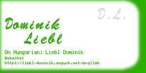 dominik liebl business card